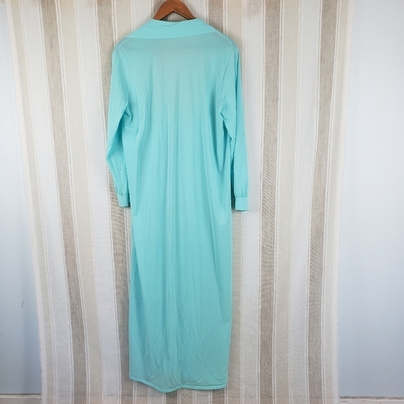 Vintage JC Penny Maxi Dress Sleepwear‎ Blue Size Large - Picture 12 of 12